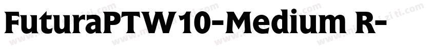 FuturaPTW10-Medium R字体转换